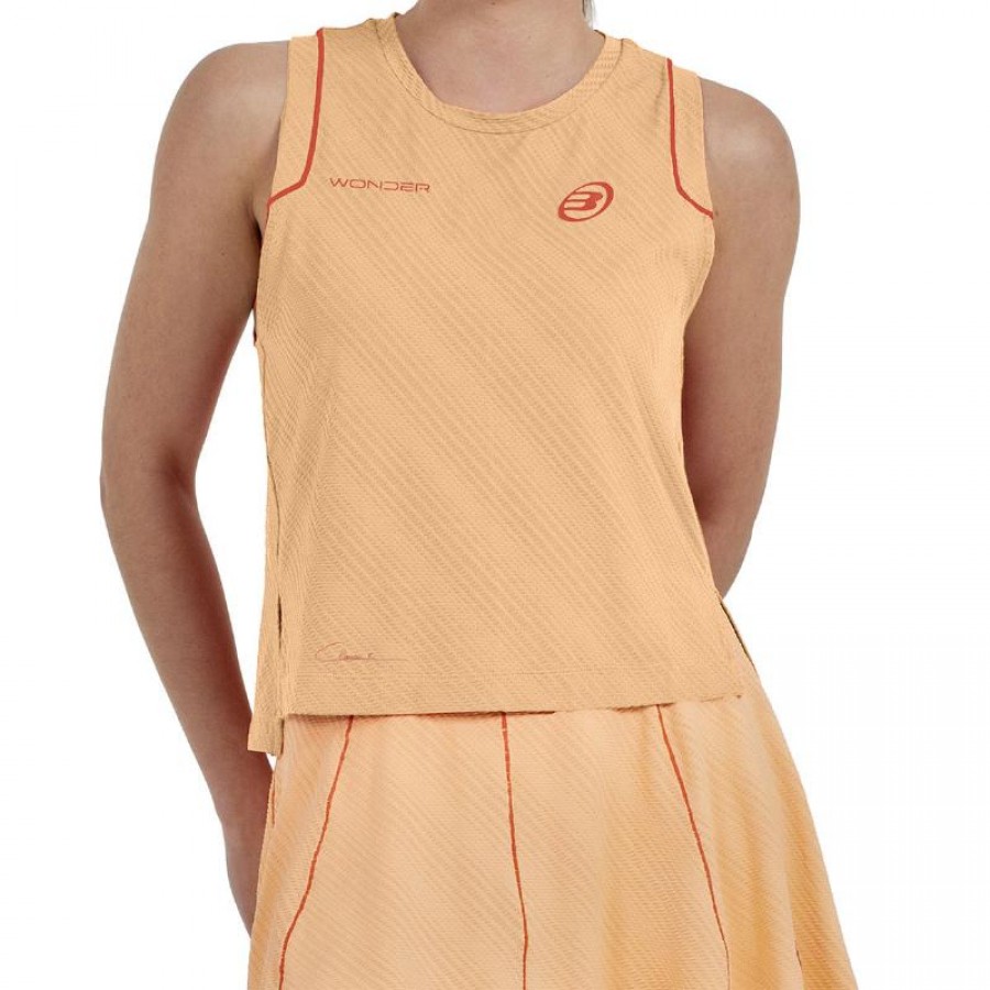 T-shirt arancione pastello Claudia Fernandez Bullpadel 26V