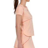 T-shirt arancione pastello Bullpadel Delfi Brea Albala