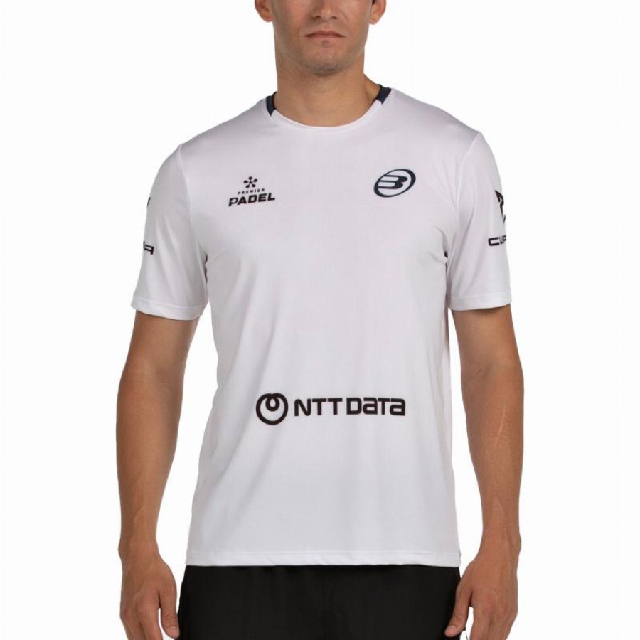 Bullpadel Juan Tello Premier Padel Lili Maglietta bianca  Offerta + Economico