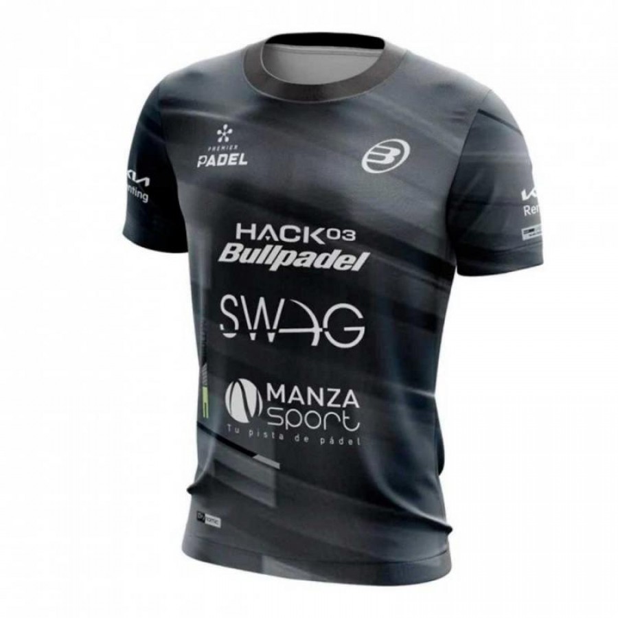 Maglietta Bullpadel Paquito Navarro Premier Padel Adula nera junior PADELPOINT Maglietta Bullpadel Paquito Navarro Premier Padel Adula nera junior
