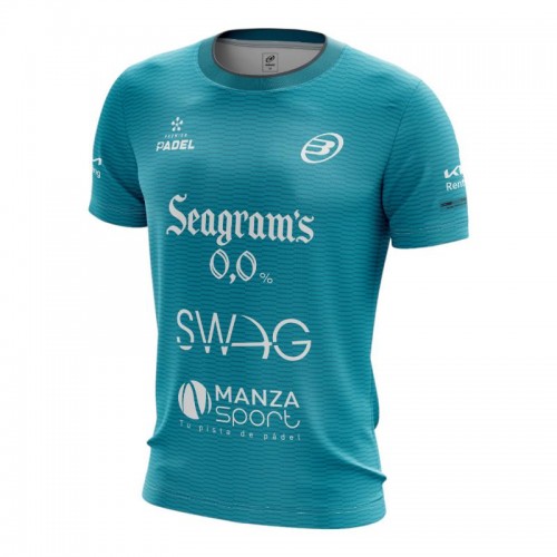 Bullpadel Paquito Navarro Premier Padel Meira Maglietta Turchese