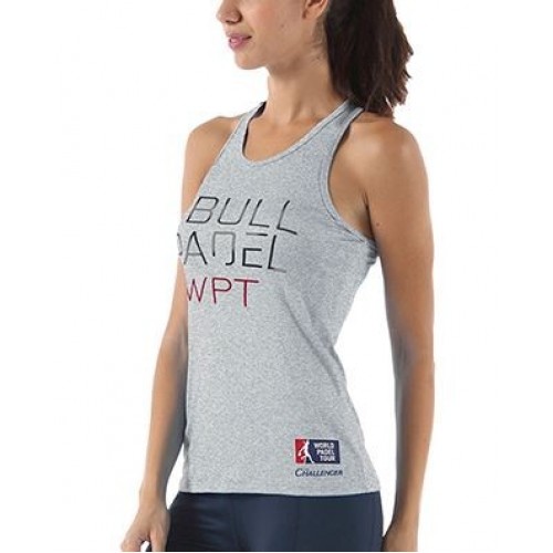 T-shirt grigia senza spalline Bullpadel Zamar