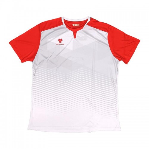 Cartri School T-shirt Bianco Grigio Rosso