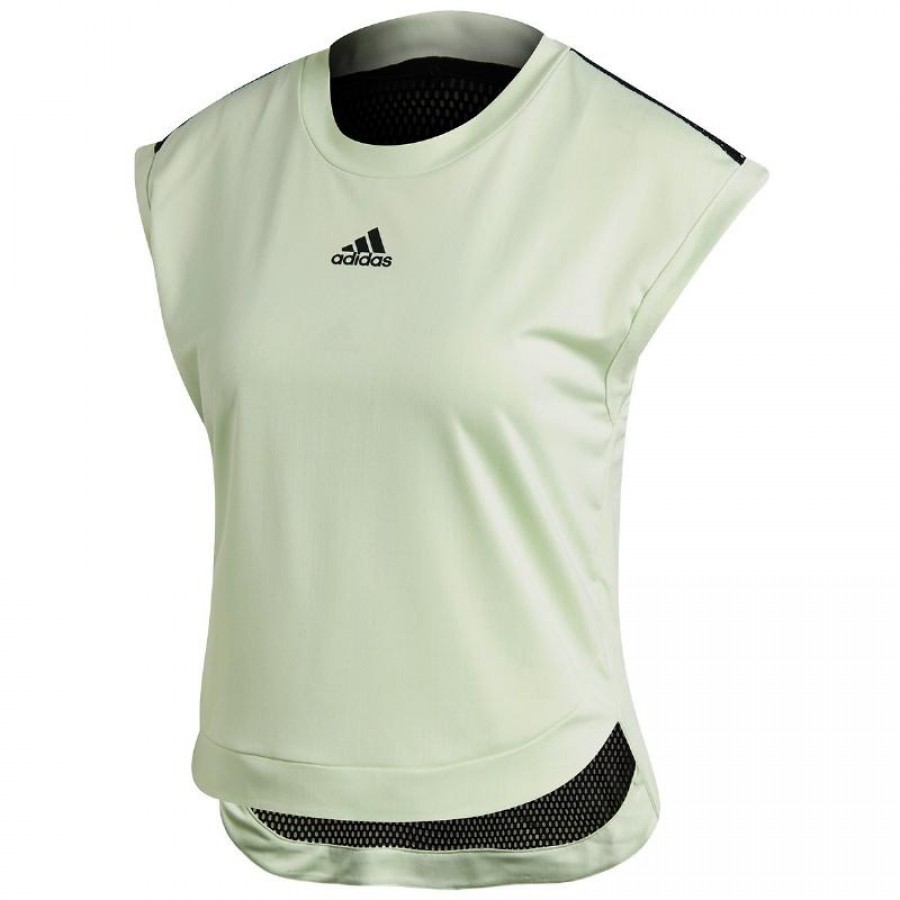 T-Shirt con Top Adidas New York Green Black