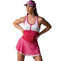 Drop Shot Sol Azalea Maglietta Rosa Bianco