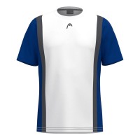 Head Club 25 Tech Bianco Blu Royal Junior Maglietta  Offerta + Economico