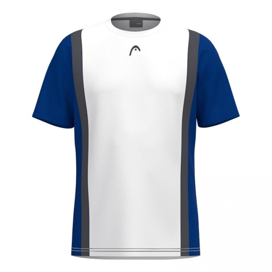 Head Club 25 Tech Bianco Blu Royal Junior Maglietta  Offerta + Economico