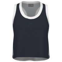Camiseta Head Play Top Corto Azul Marino Gris Mujer  Offerta + Economico