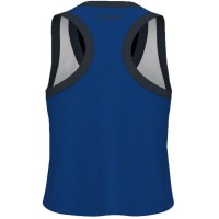 Camiseta Head Play Top Corto Blanco Azul Royal Mujer  Offerta + Economico
