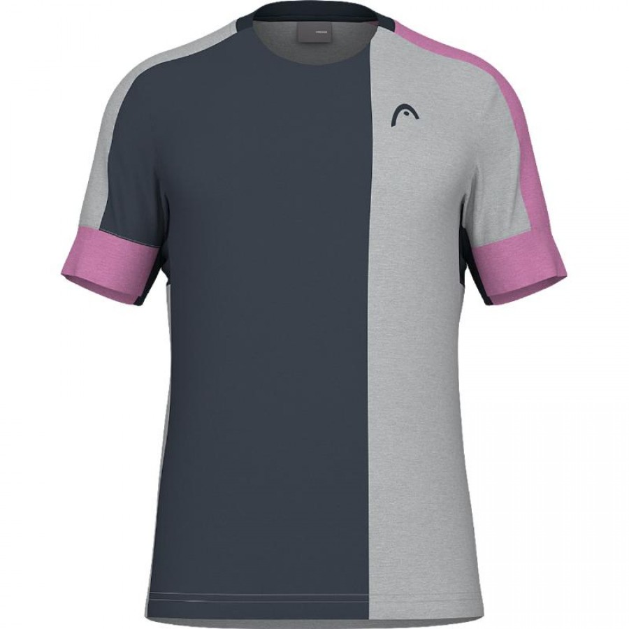 Camiseta Head Play Tech Rosa Gris  Offerta + Economico