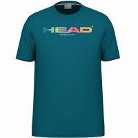 Head Rainbow Maglietta Blu Verde Acqua  Offerta + Economico
