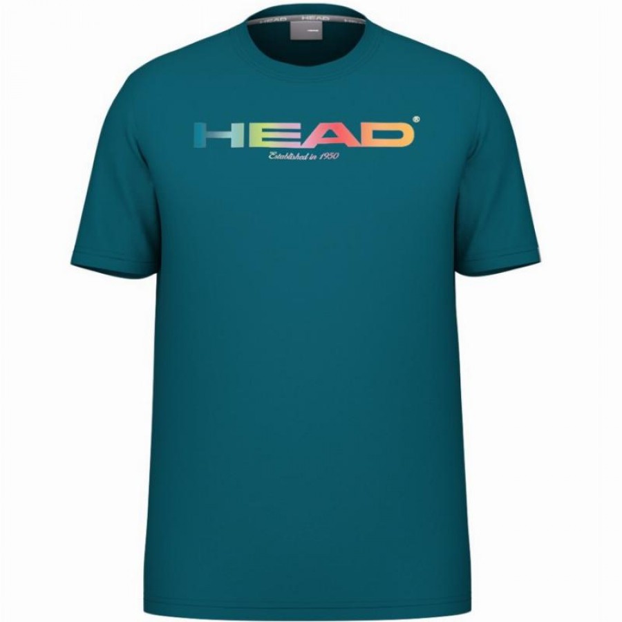 Head Rainbow Maglietta Blu Verde Acqua  Offerta + Economico
