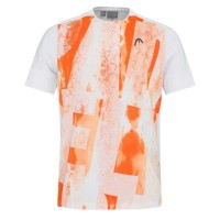 T-shirt Head Tech Stampa arancione  Offerta + Economico