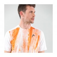 T-shirt Head Tech Stampa arancione  Offerta + Economico