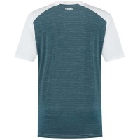 Kswiss Hypercourt Mix Melange Crew T-Shirt Bianco Verde Petrolio