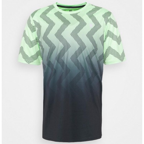 Kswiss Hypercourt Print Crew Green Neon Soft T-Shirt