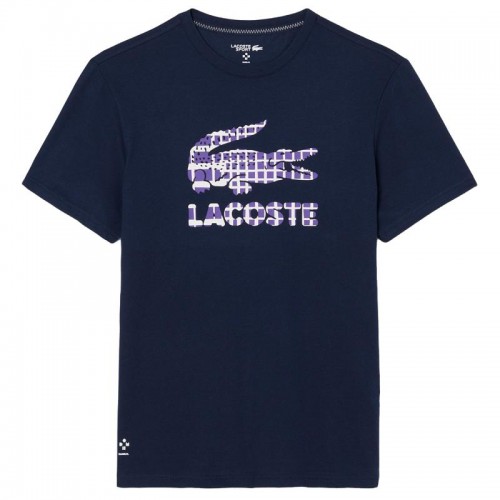Lacoste Daniil Medvedev Maglietta da tennis blu navy