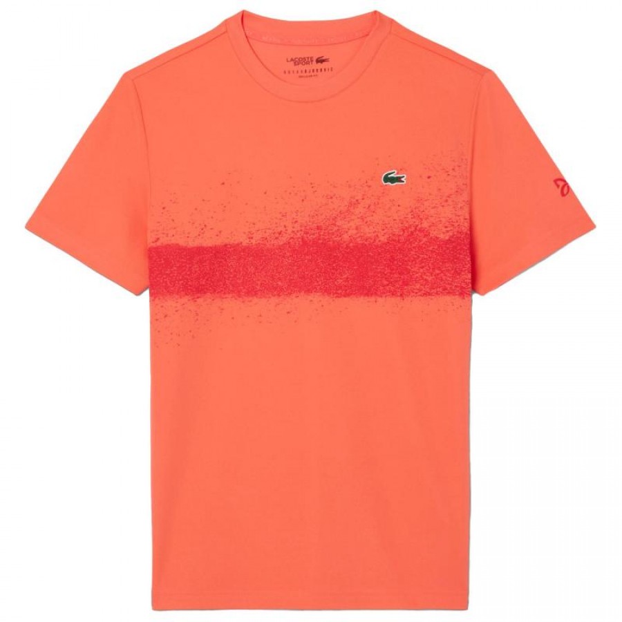 Lacoste Novak Djokovic Maglietta Arancio Rosso