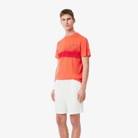 Lacoste Novak Djokovic Maglietta Arancio Rosso