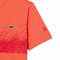 Lacoste Novak Djokovic Maglietta Arancio Rosso