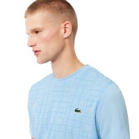 Lacoste Novak Djokovic Ultra Dry Maglietta Blu Pastello