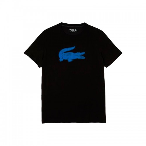 T-shirt traspirante Lacoste Sport nera