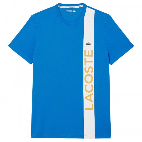 Lacoste Sport Ultra Dry Blu Bianco Maglietta