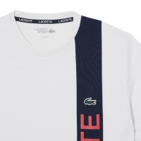 Lacoste Sport Ultra Dry Maglietta Blu Navy Bianco