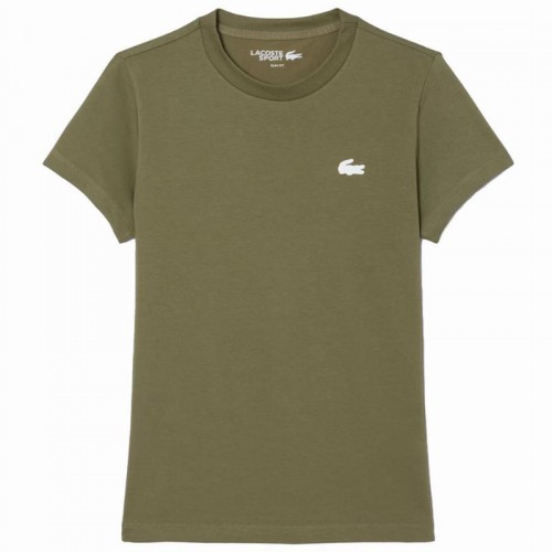 T-shirt Lacoste Sport Verde Cachi Donna