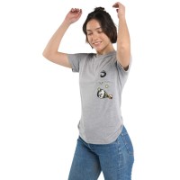 Lok The Juggler Maglietta Donna Grigia  Offerta + Economico