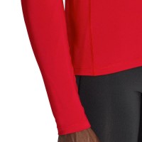 Adidas Techfit Maglietta Manica Lunga Rosso