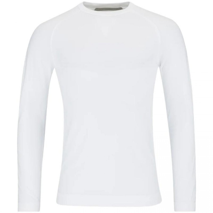 T-shirt bianca senza cuciture Head Flex a maniche lunghe  Offerta + Economico