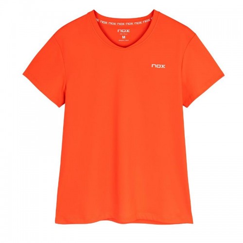Camiseta Nox Team Sleeve Rojo Mujer