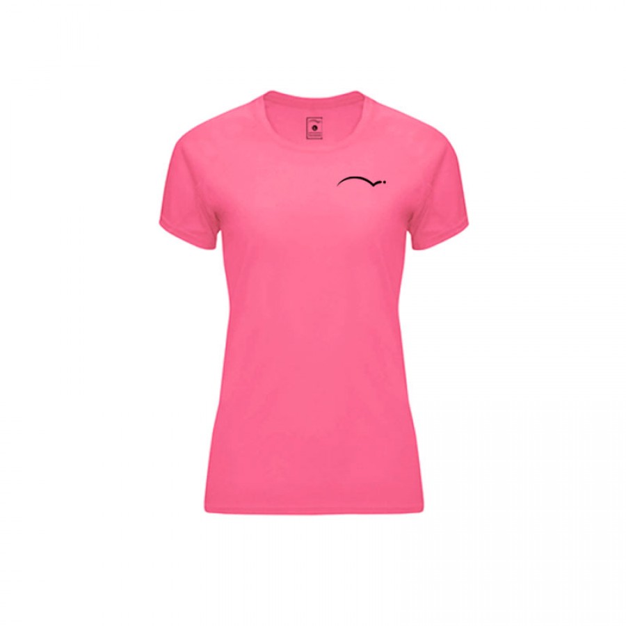 Camiseta PadelPoint Tournament Rosa Fluor Mujer  Offerta + Economico