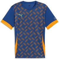 Puma Individual Maglietta Blu Arancione  Offerta + Economico