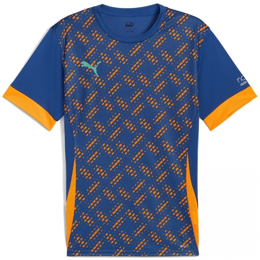 Puma Individual Maglietta Blu Arancione  Offerta + Economico