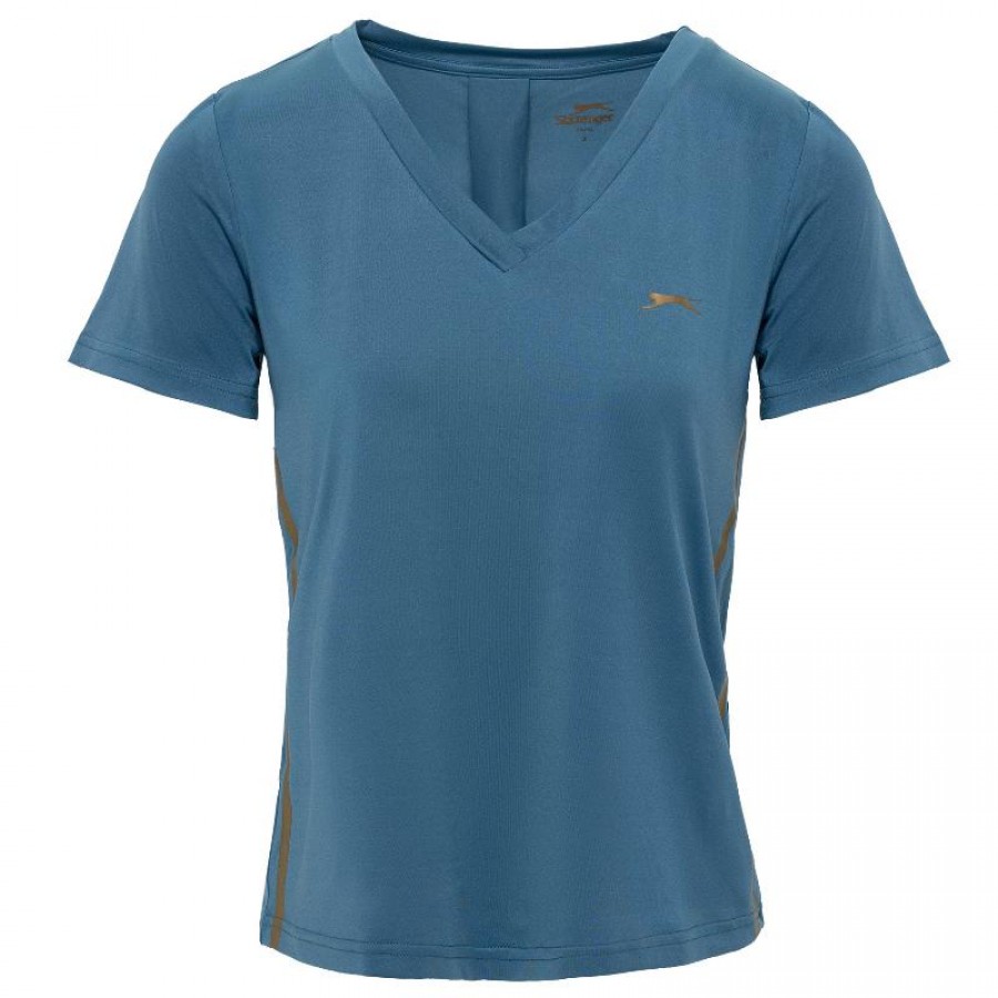 Slazenger Lucia Blu Maglietta Donna  Offerta + Economico