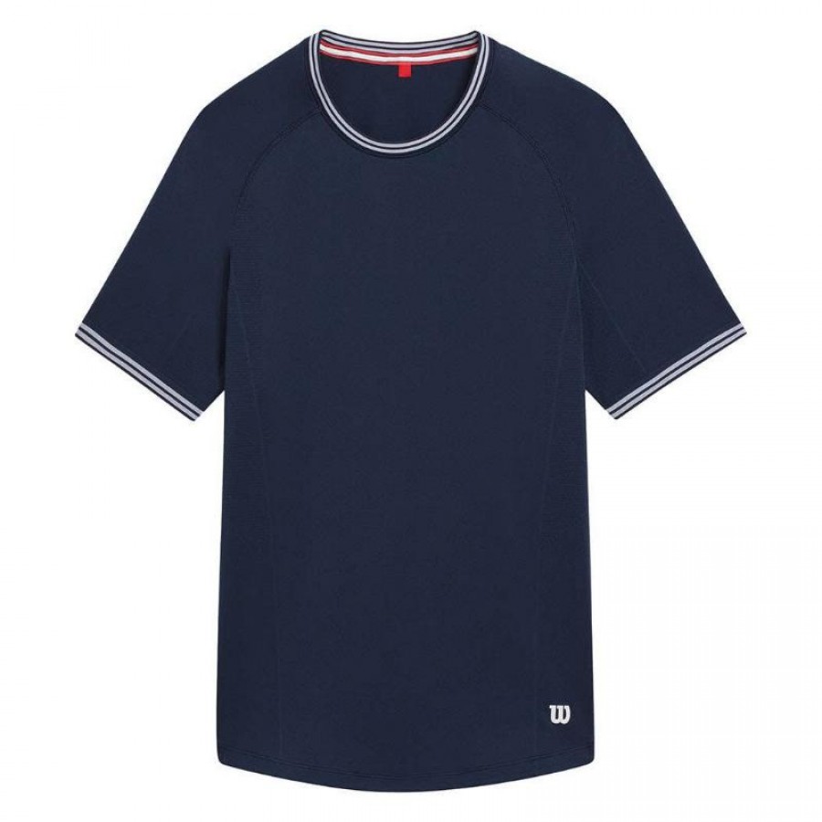 Camiseta Wilson Court Performance Crew Azul Marino  Offerta + Economico