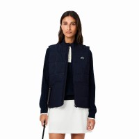 Chaleco Lacoste Regular Fit Azul Marino Mujer  Offerta + Economico