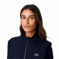 Chaleco Lacoste Regular Fit Azul Marino Mujer  Offerta + Economico