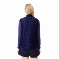 Lacoste Slim Fit Blu Navy Bianco Gilet Donna  Offerta + Economico