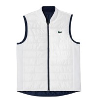 Lacoste Slim Fit Blu Navy Bianco Gilet Donna  Offerta + Economico