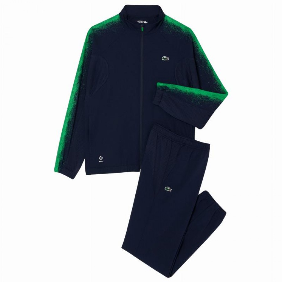 Chandal Lacoste Daniil Medvedev Tenis Azul Marino Verde  Offerta + Economico