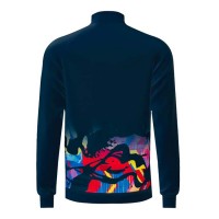 Chaqueta Bidi Badu Wild Arts Stampato Azul Oscuro Rojo Mix  Offerta + Economico