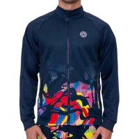 Chaqueta Bidi Badu Wild Arts Stampato Azul Oscuro Rojo Mix  Offerta + Economico