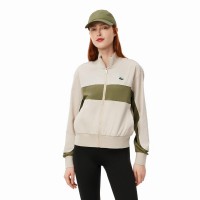 Lacoste Ultra Dry Giacca Grigio Cachi Verde Donna