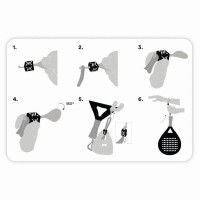 Chiusura con cordino costrittore nero 3 unità