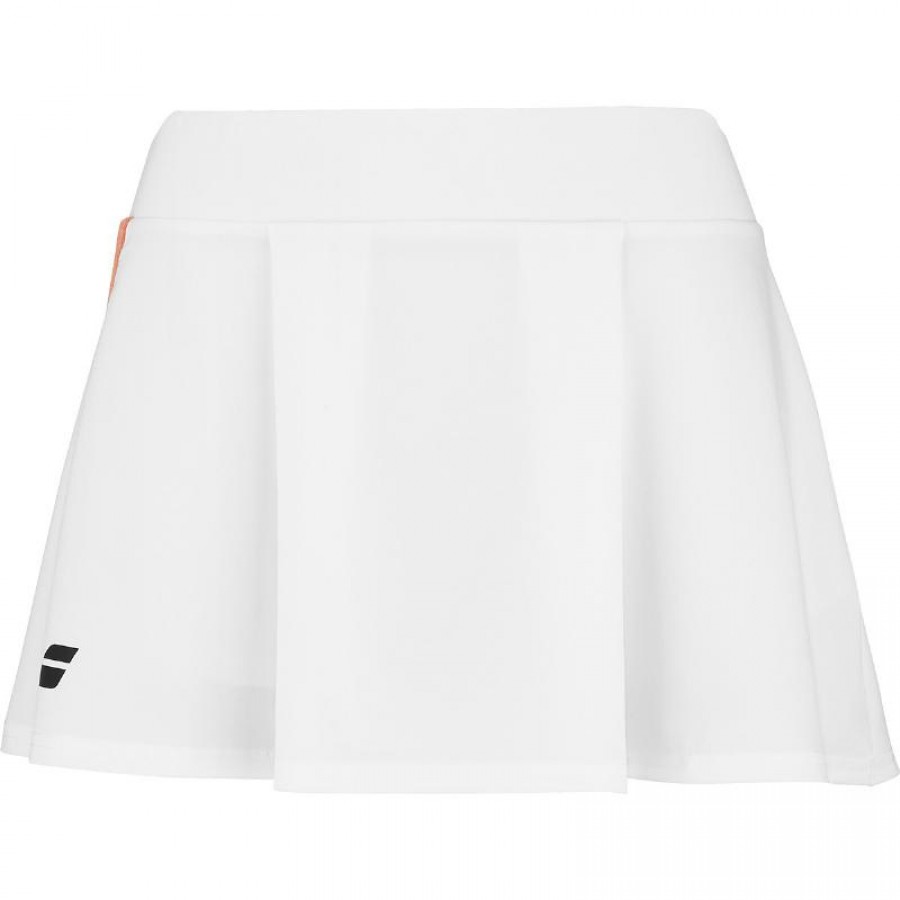 Falda Babolat Gioca Blanco Naranja Junior