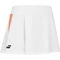 Falda Babolat Gioca Blanco Naranja Junior