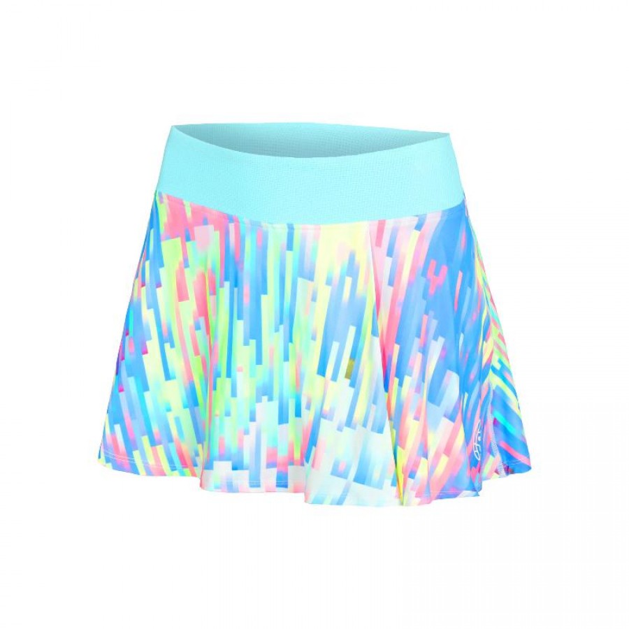 Falda Bidi Badu Melbourne Stampato Ondulato Aqua Mix Junior  Offerta + Economico